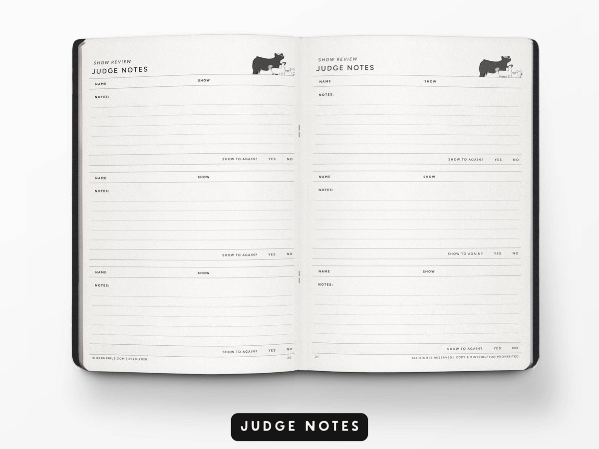 Mini Barn Bible™ Show Planner Edition
