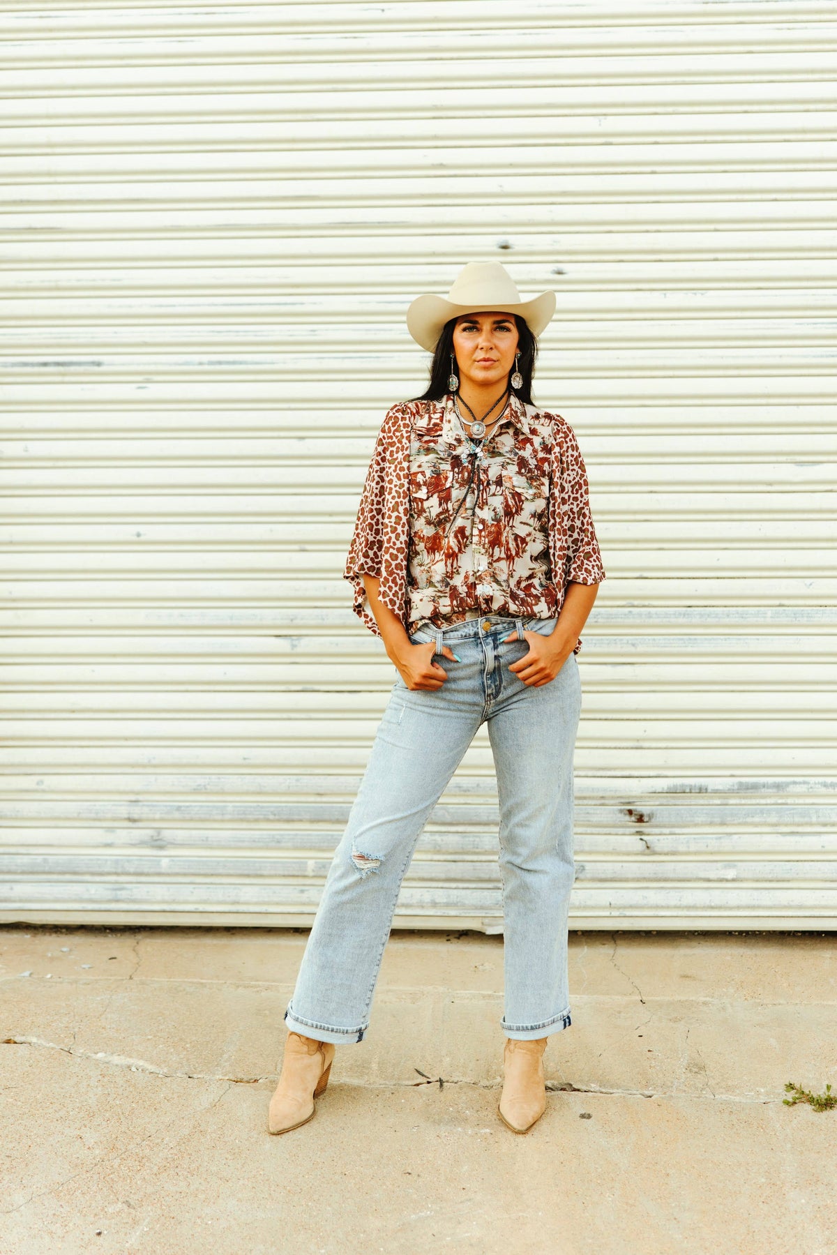 COWBOY CHEETAH Snap Shirt