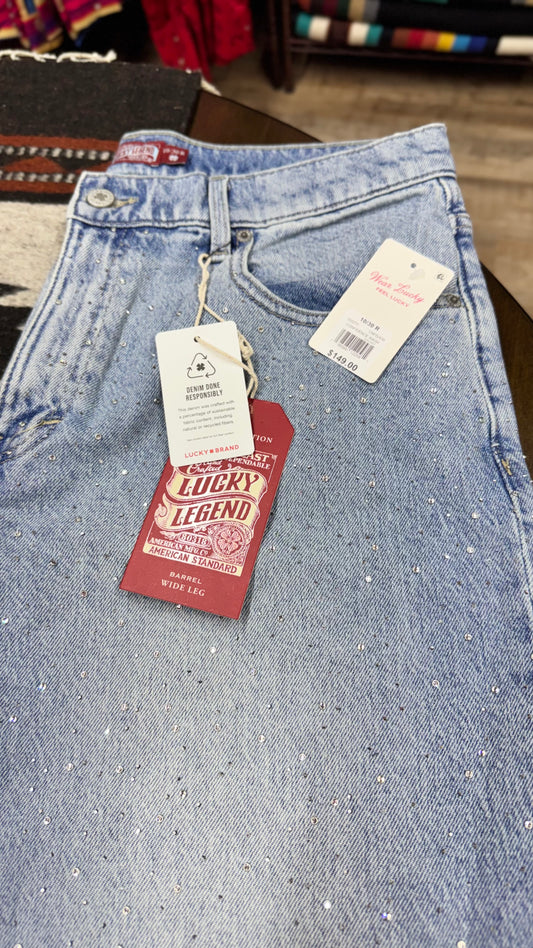 Lucky Wide Leg Barrel Jeans