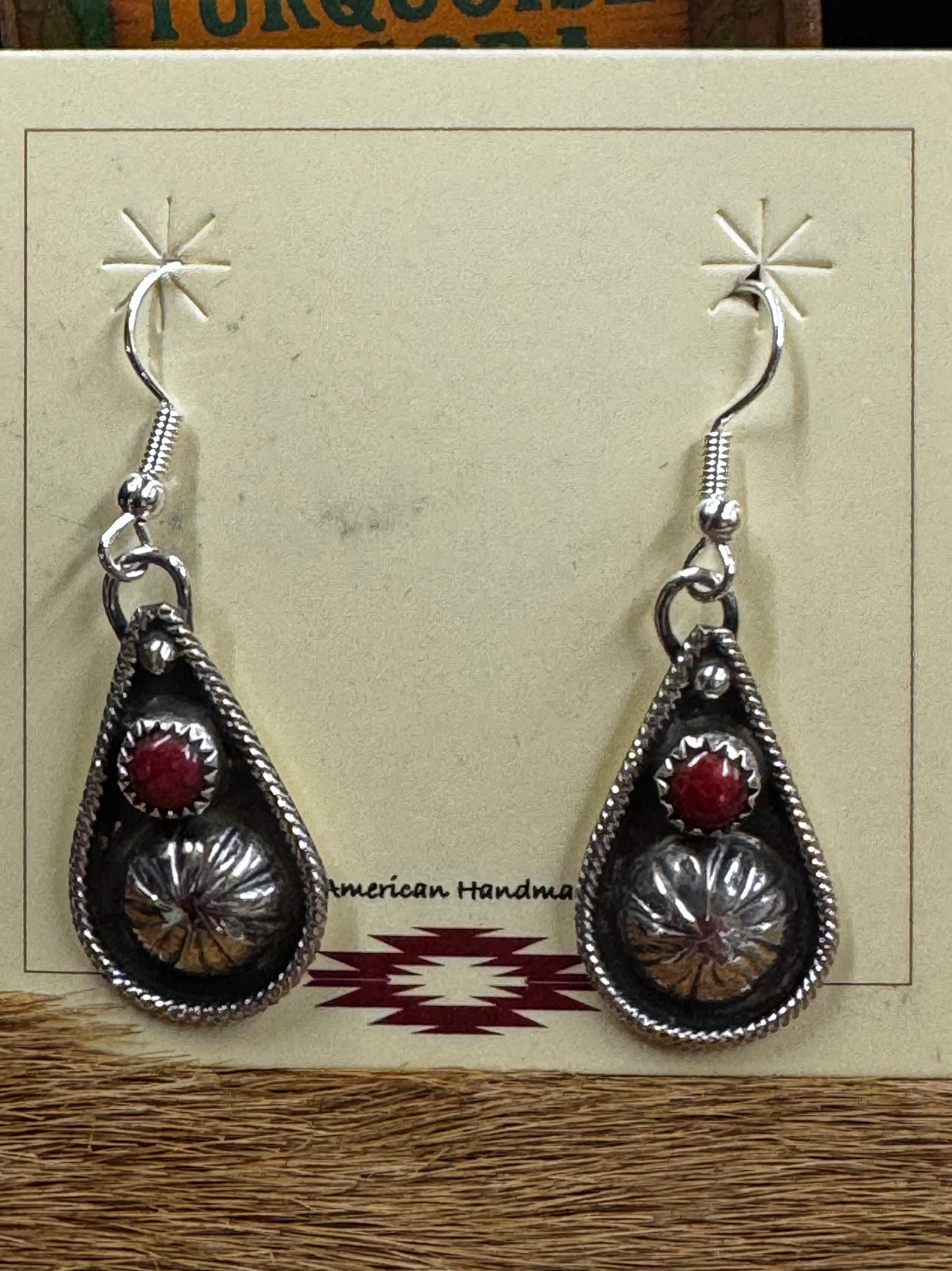 Coral Dangle Earrings