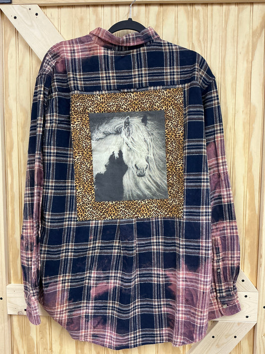 White Wild Horse, Stinkin’ Cute Shirt, Distressed & Redesigned