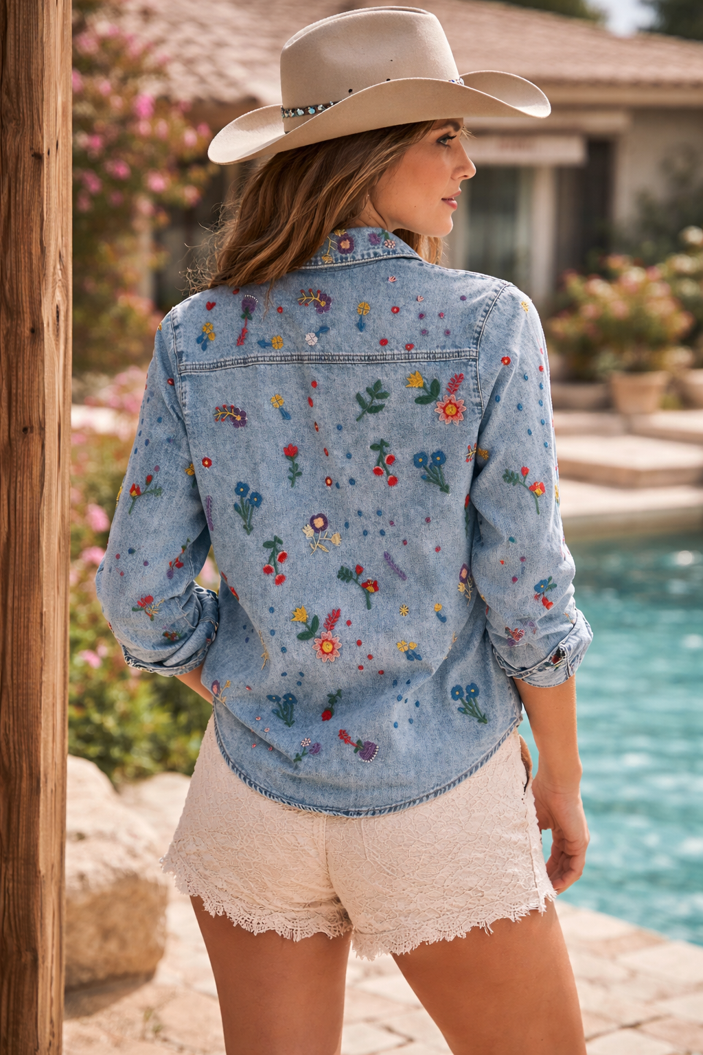 Soleil Prairie Embroidered Shirt
