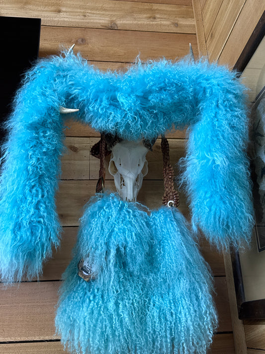 Turquoise Fur Boa