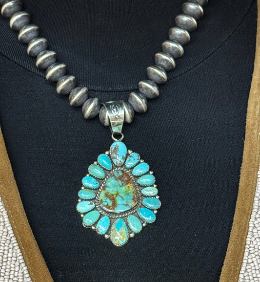 Turquoise Cluster Pendant
