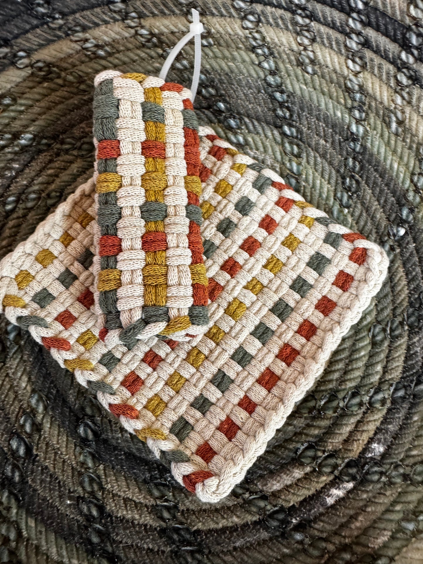 Pot Holder-Trivet with Skillet Handler (Different Color Options)