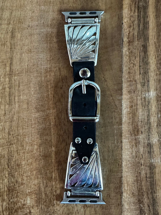 Vintage Silver Apple Watch Band