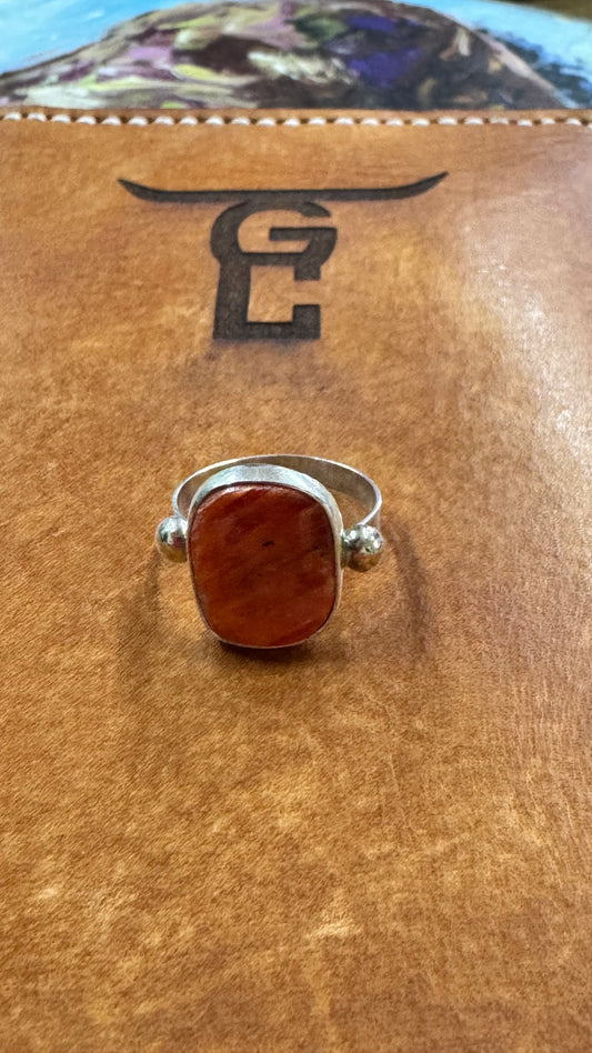 Orange Spiny Ring, Navajo