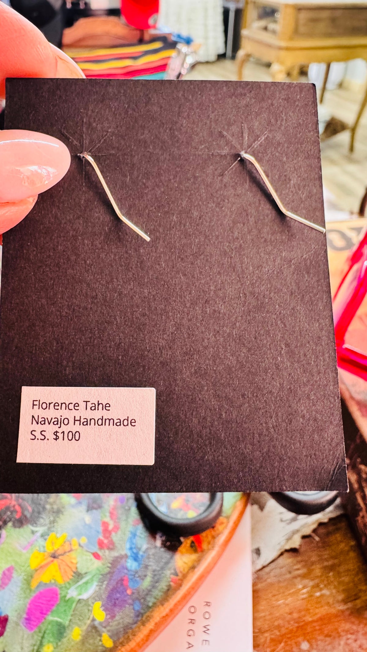 Navajo Sterling Stamped Earrings