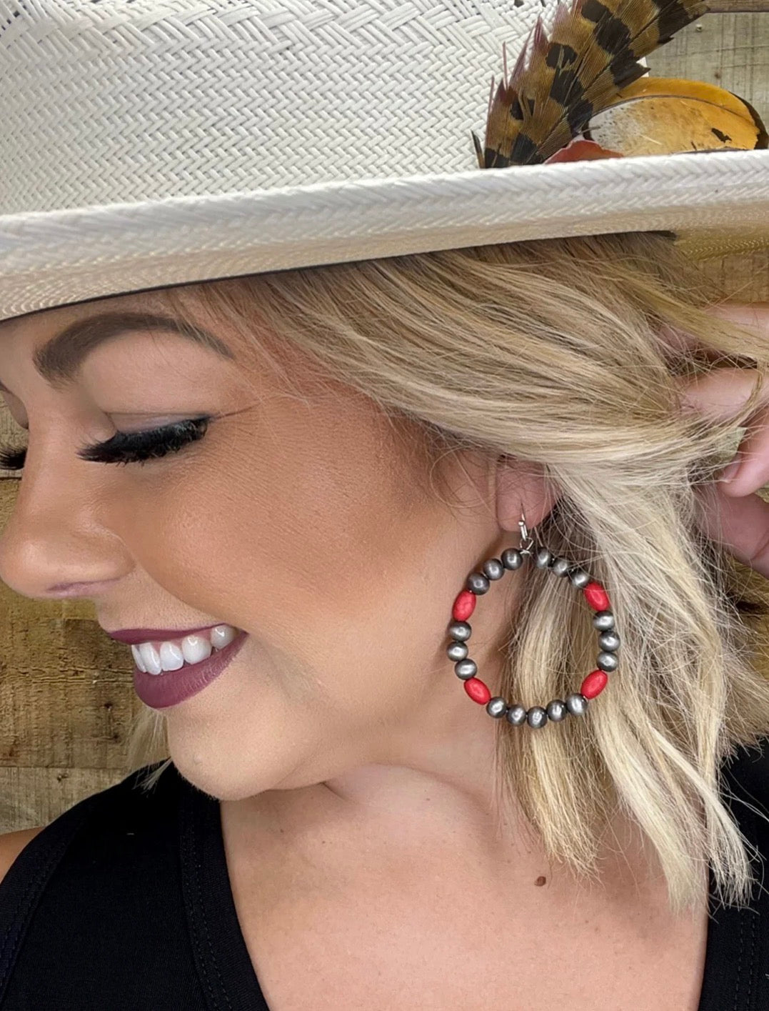 TTT Faux Navajo Pearl Earrings