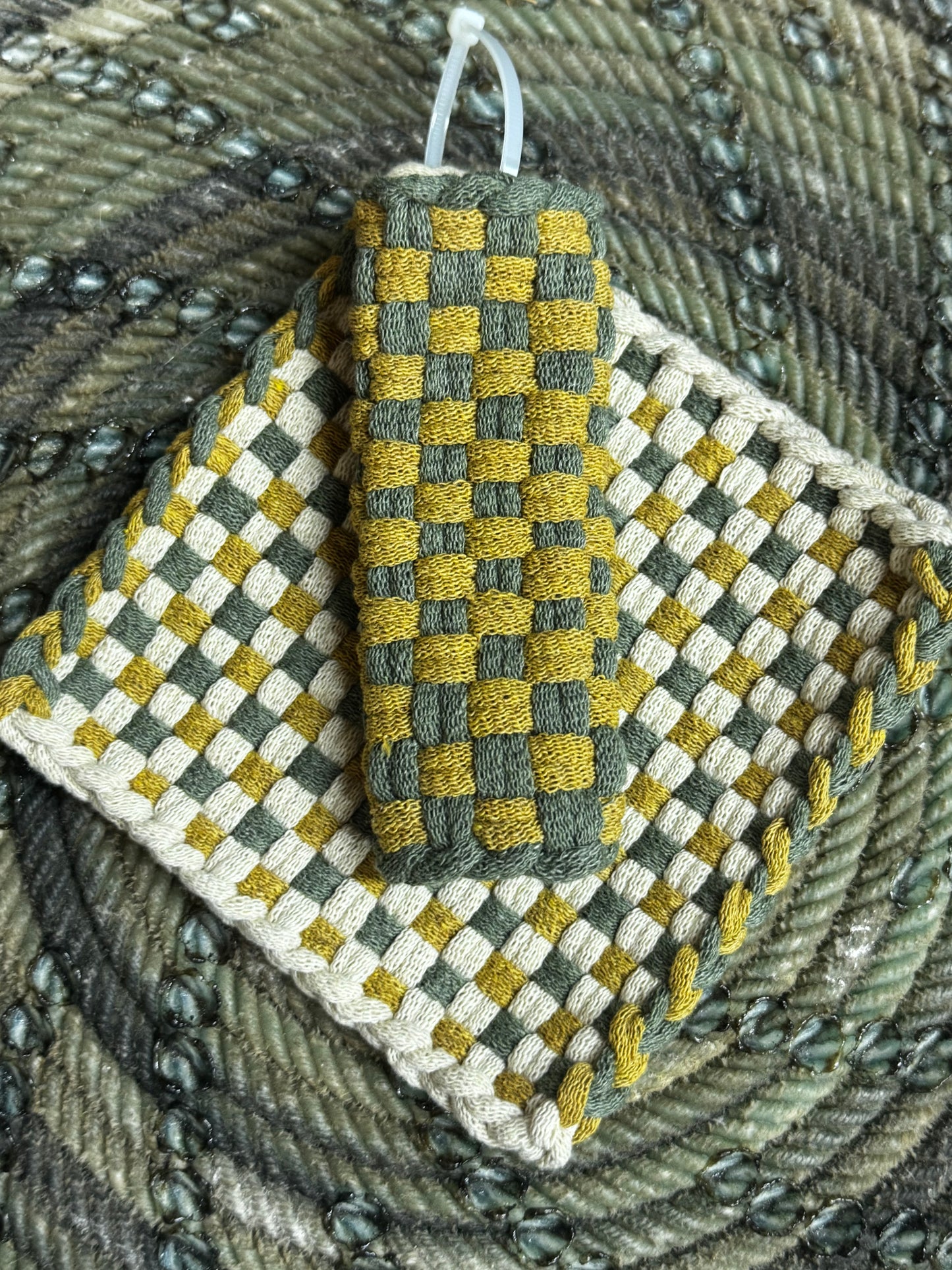 Pot Holder-Trivet with Skillet Handler (Different Color Options)