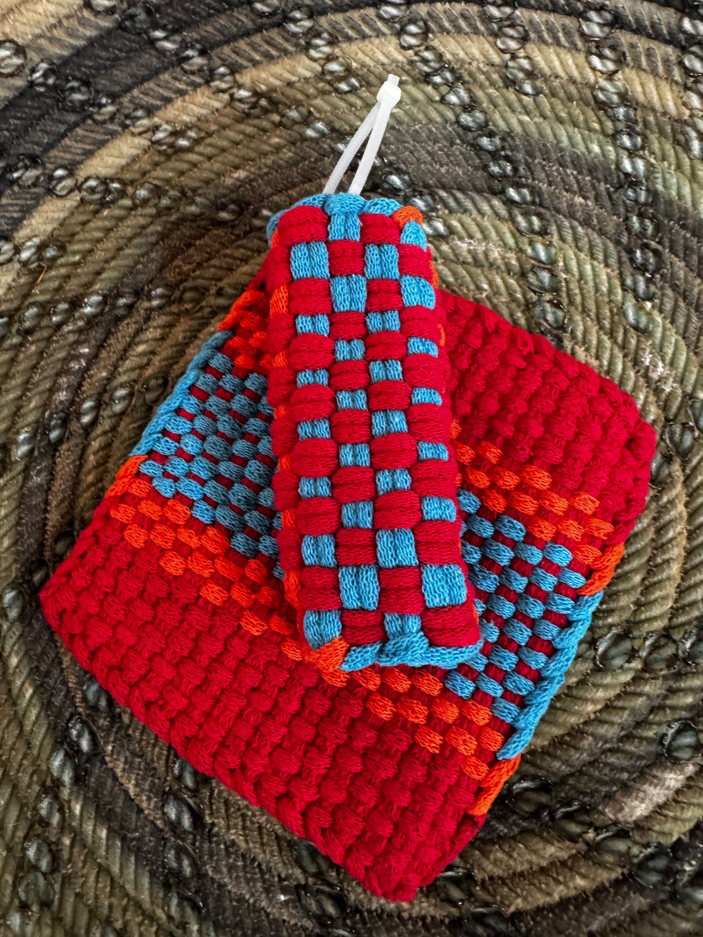 Pot Holder-Trivet with Skillet Handler (Different Color Options)