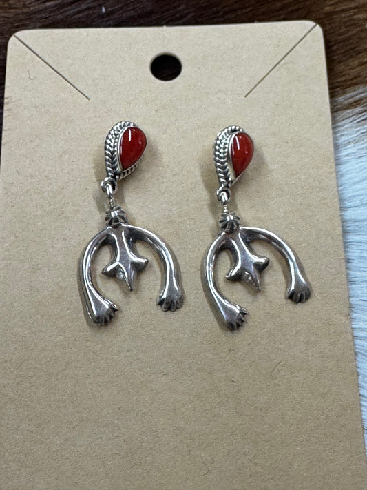 Coral Dangle Earrings