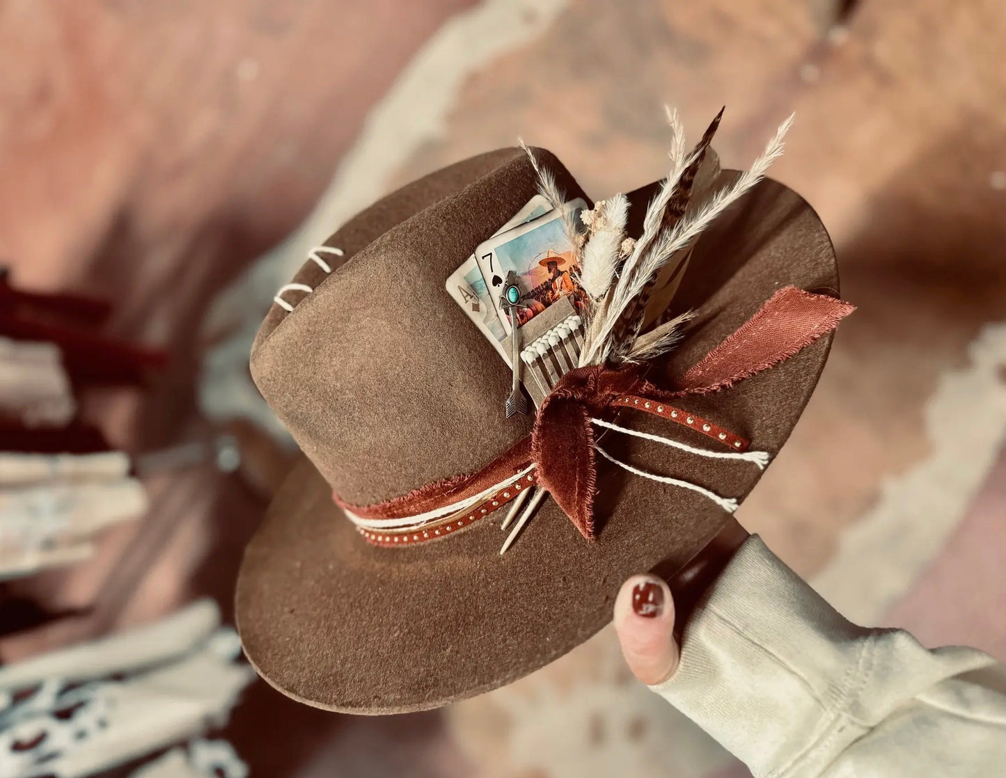 Brown Fedora (Decked out)