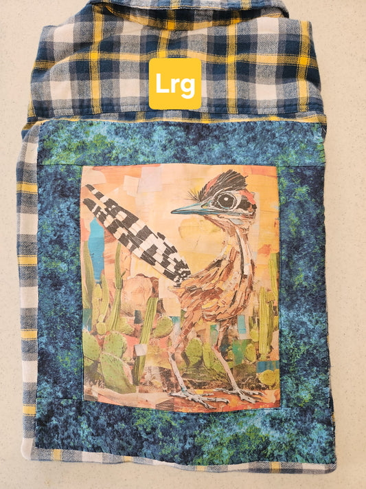 Stinkin’ Cute Baby Roadrunner in Cactus Flannel