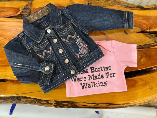 Denim Cowgirl Jacket and Onesie