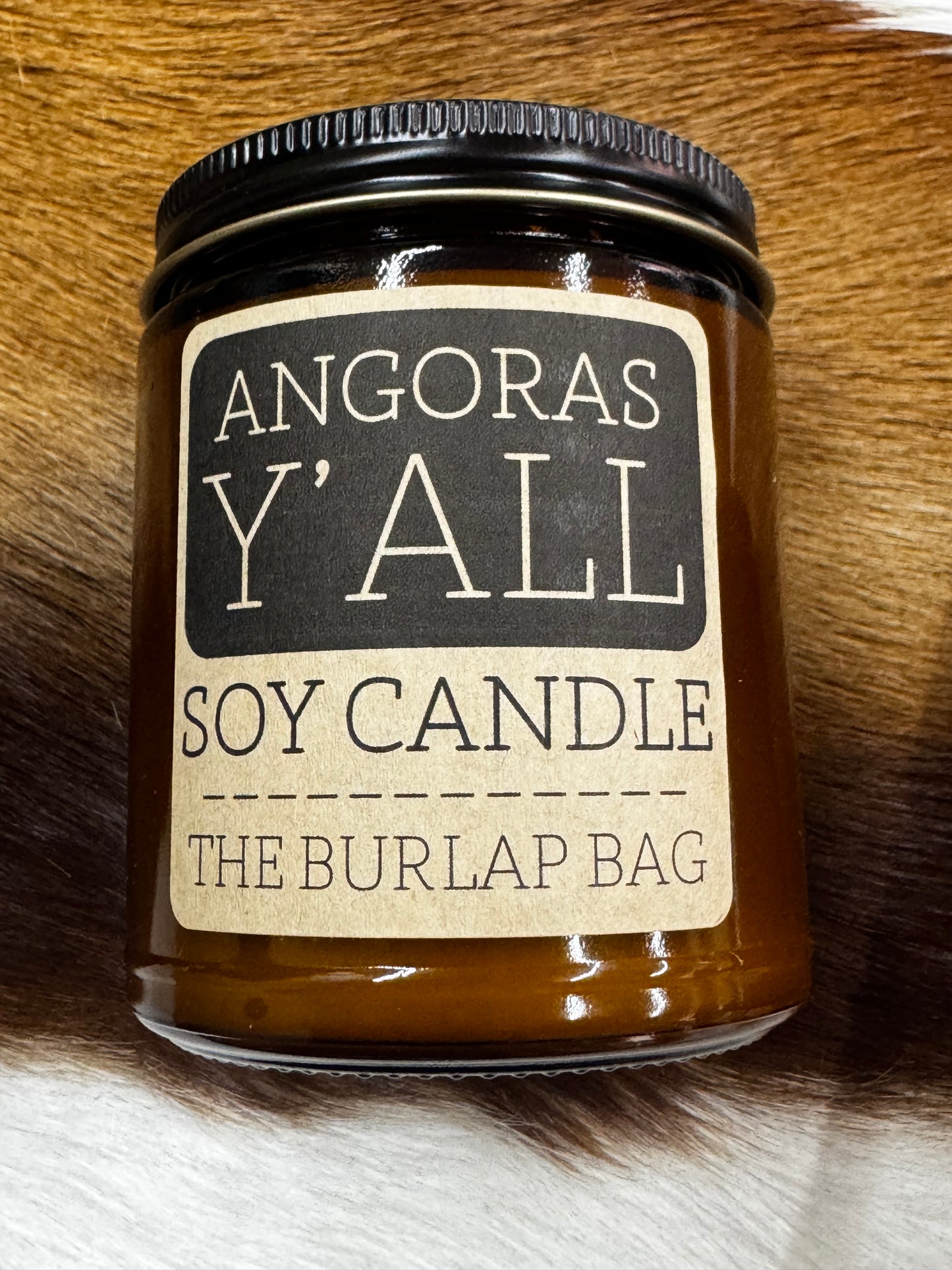 Burlap Bag Candle