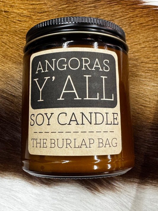 Burlap Bag Candle