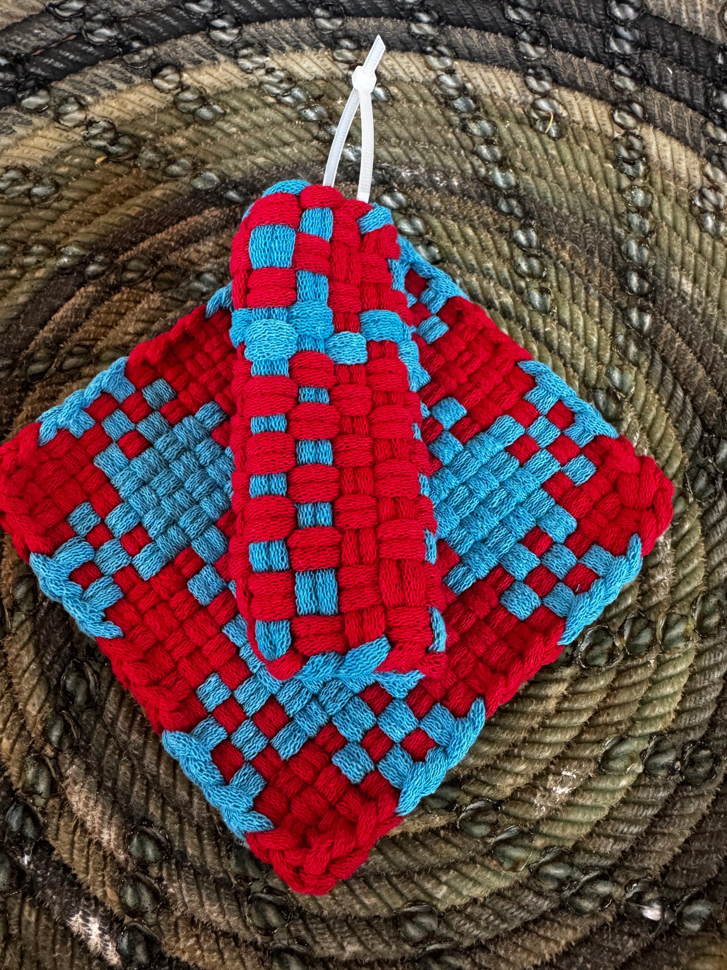 Pot Holder-Trivet with Skillet Handler (Different Color Options)