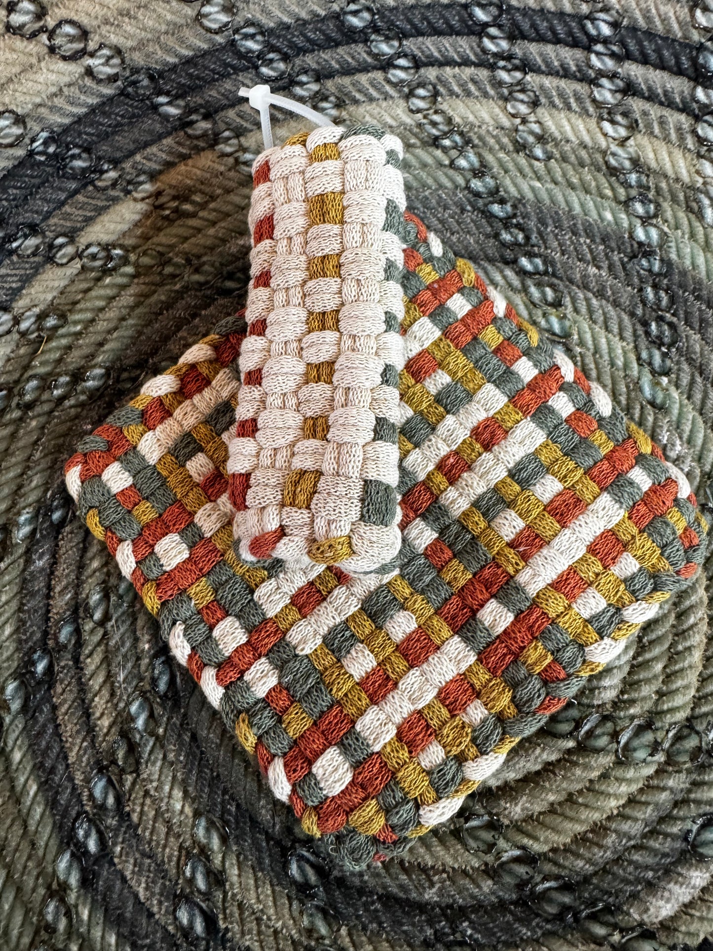 Pot Holder-Trivet with Skillet Handler (Different Color Options)