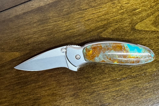 Turquoise Handled Kershaw Knife