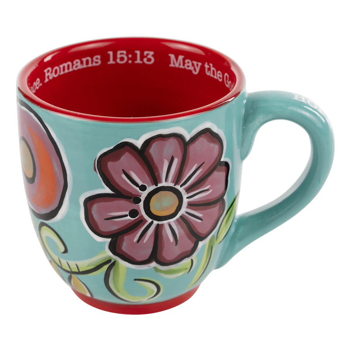 Glory Haus Hope Joy Peace Floral Mug