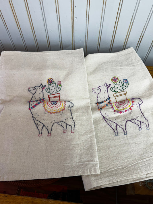Vintage Llama Kitchen Towels