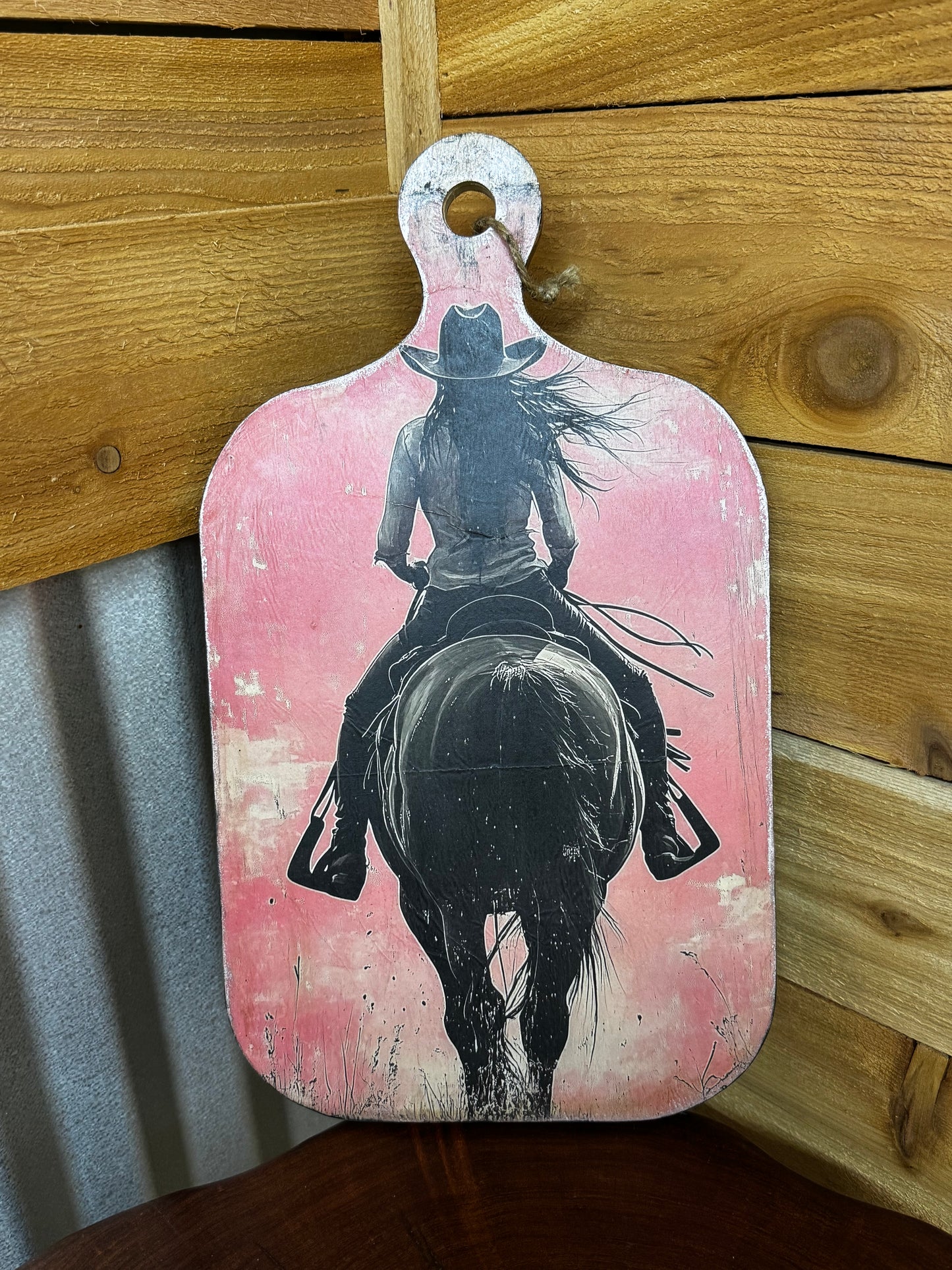 Cowgirl Serving Board