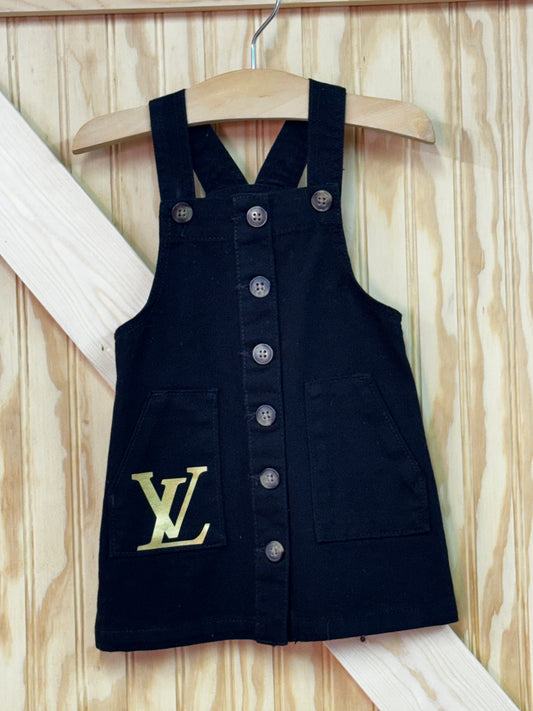 Black LV Coverall Dress