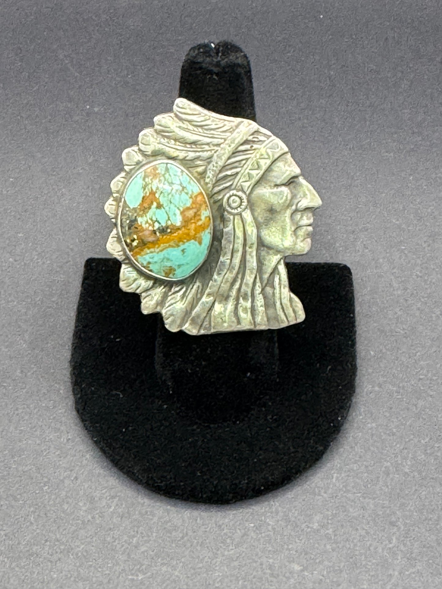 Chief Ring with Turquoise