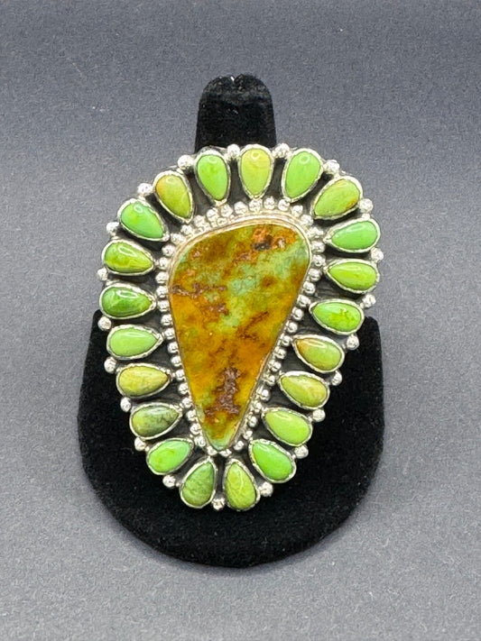 TJR Green Turquoise Ring