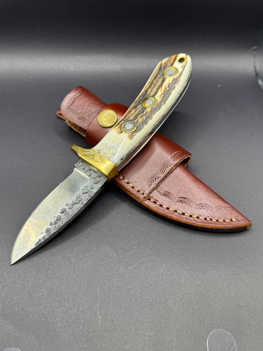 Red Stag Handle, Fixed Blade Knife