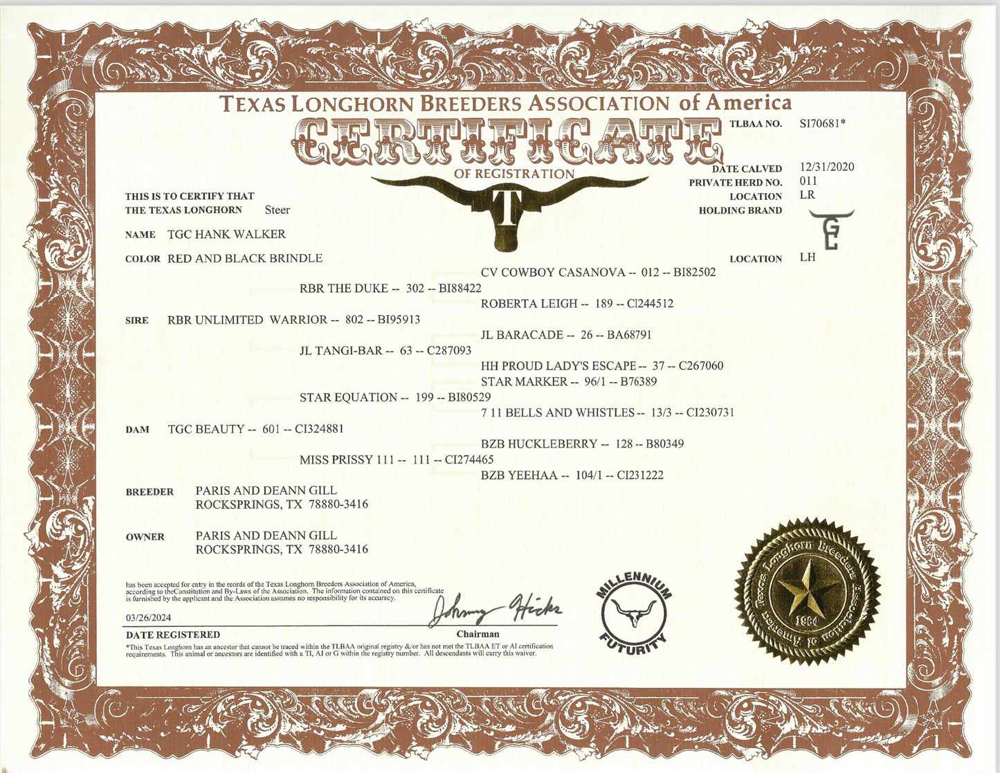 TGC Hank Walker