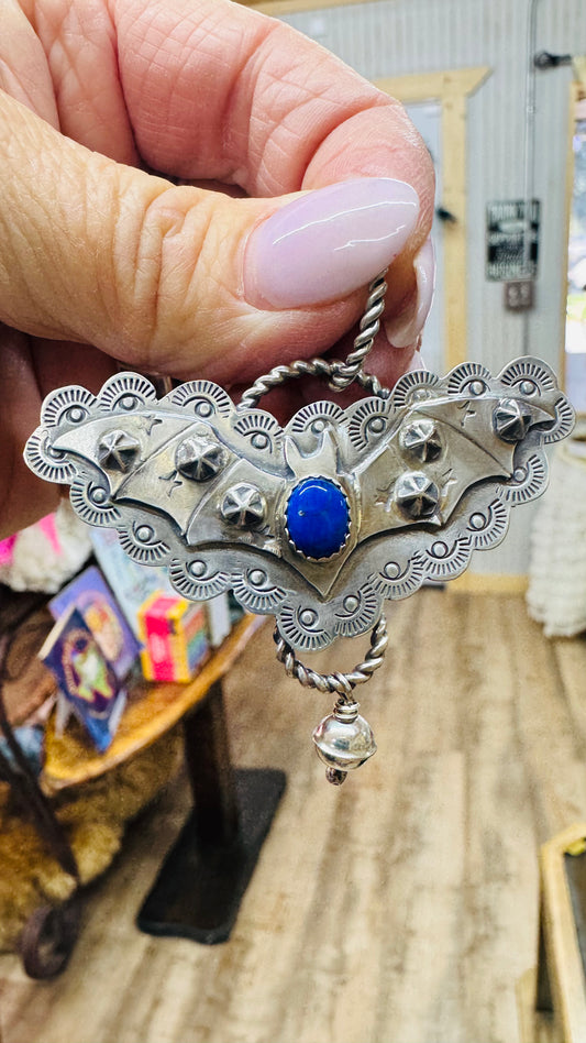 Sterling Bat Pendant
