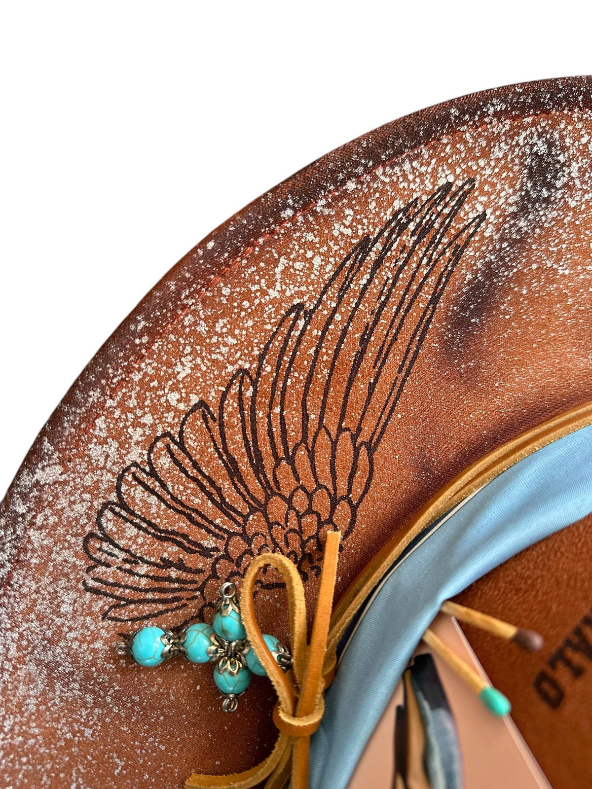 Hold My Halo Ombre Glitter Rancher Custom Hat