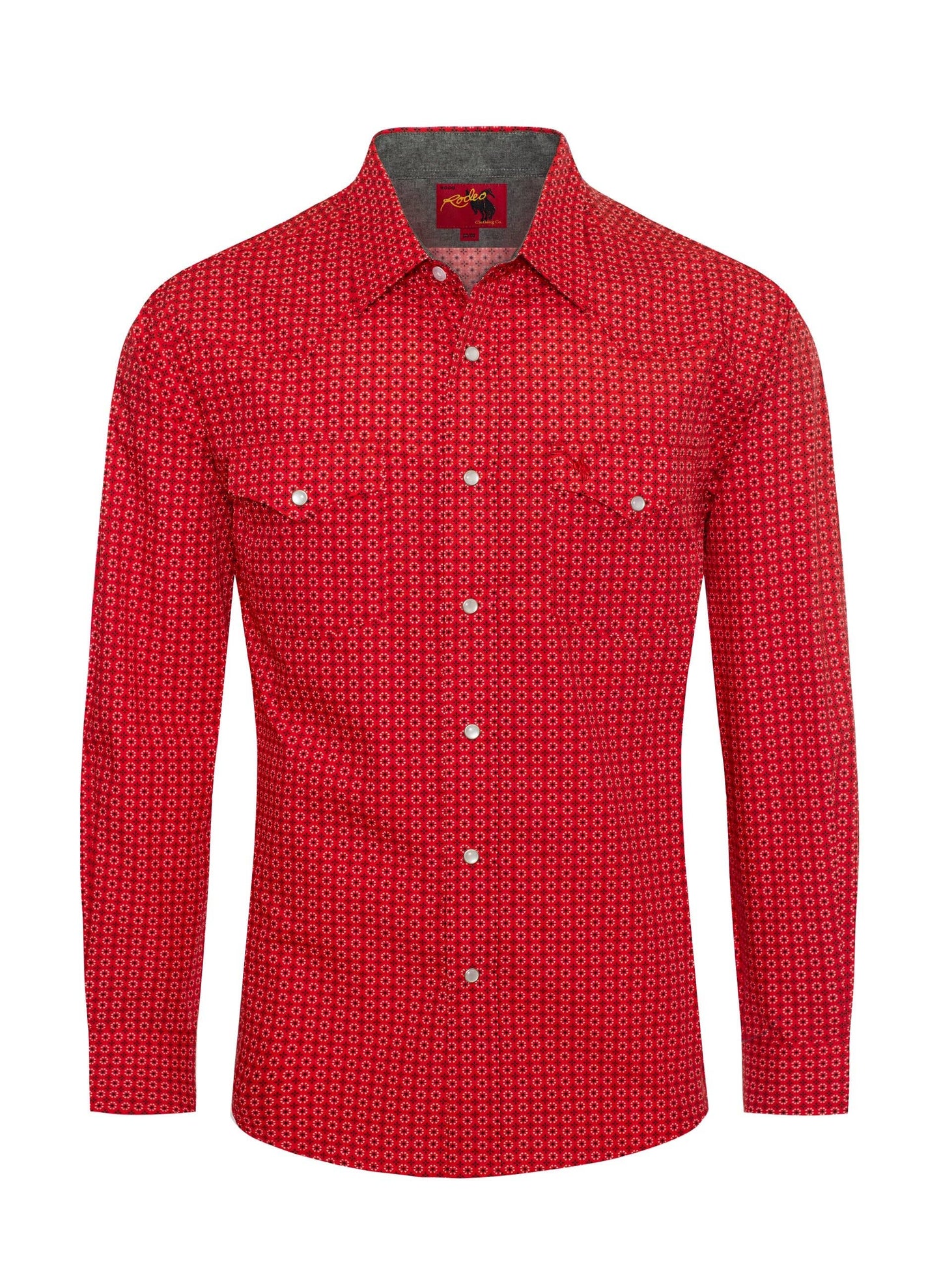 Men's Western Pearl Snap Print Shirt