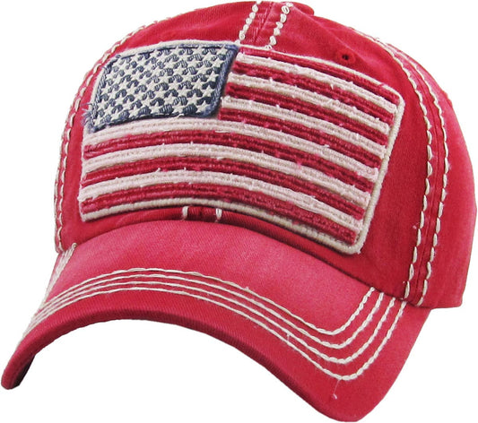USA Flag Vintage Ballcap