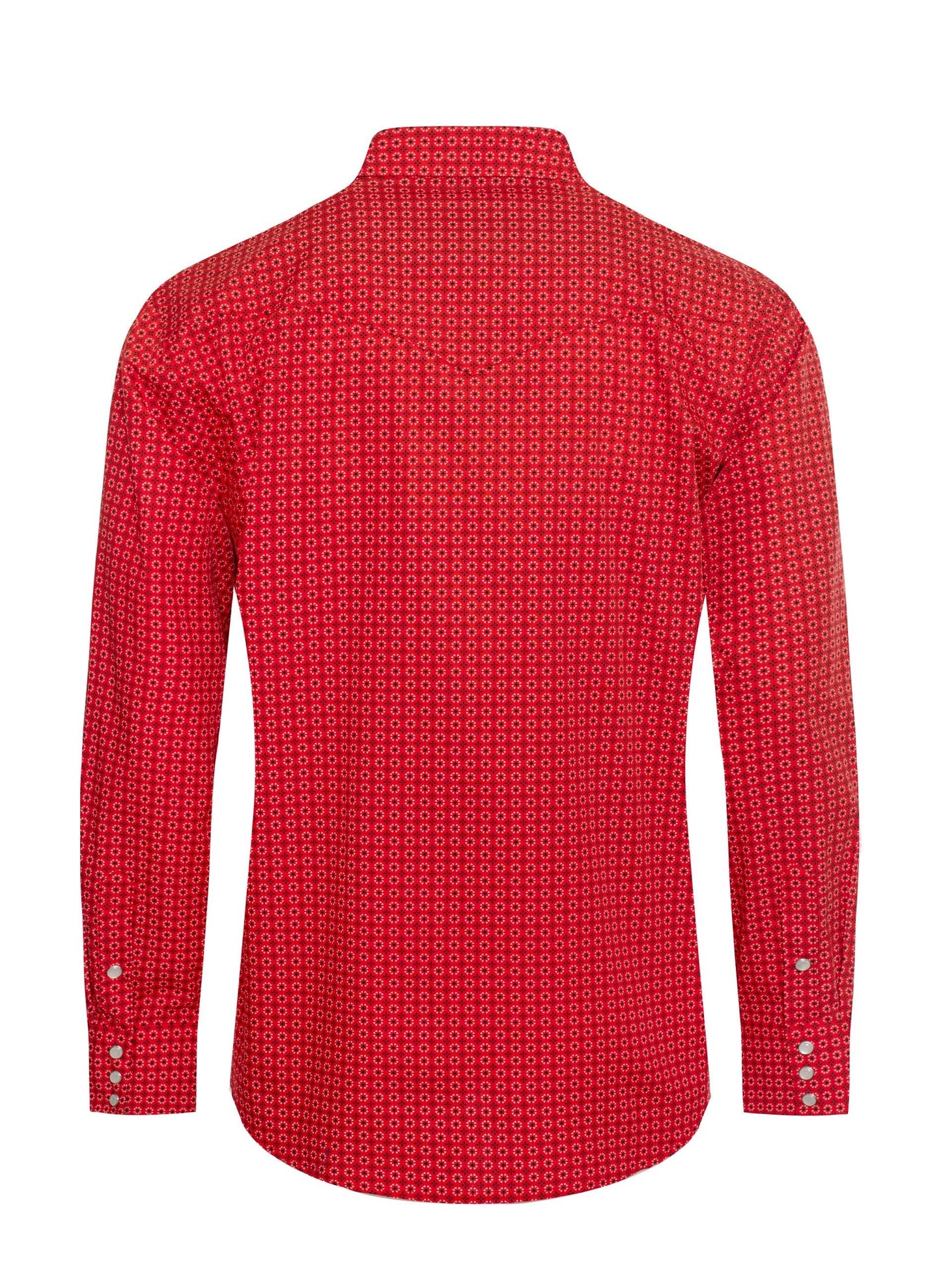 Men's Western Pearl Snap Print Shirt
